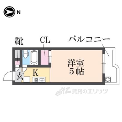 メゾンドパプリカ(1K/2階)の間取り写真