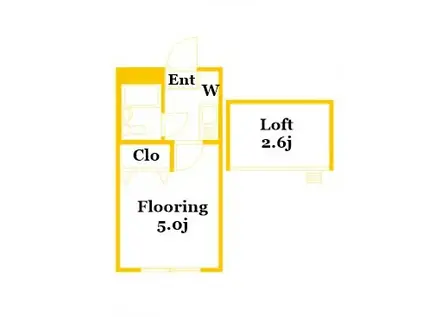 パレス西横浜II(1K/1階)の間取り写真