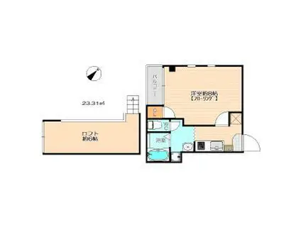 イル・グラッツィア平尾III(1K/3階)の間取り写真