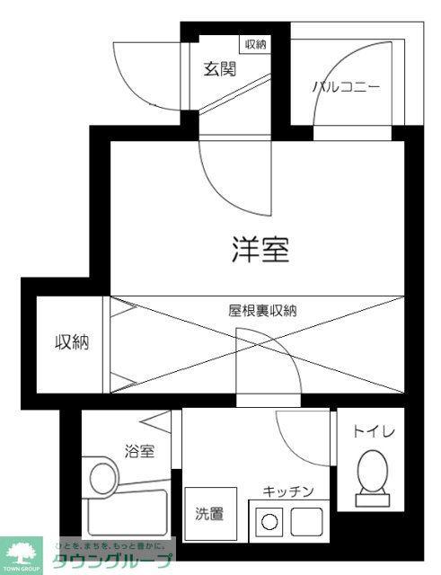 HIDAMARI OHGI(1K/3階)の間取り写真