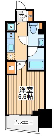 ベルシード阪東橋マキシヴ(1K/10階)の間取り写真