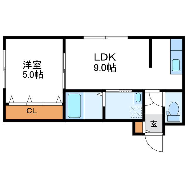 ALTAIR27 アルタイル27(1LDK/1階)の間取り写真