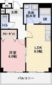 LIMPIA垂木(1LDK/1階)の間取り写真