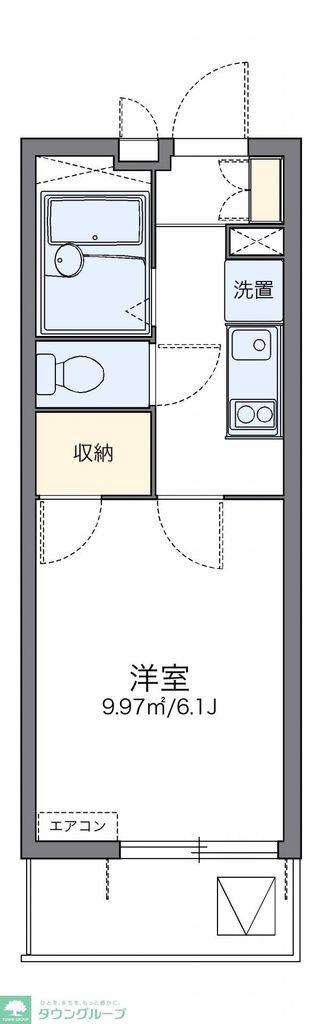 レオパレスパンシー(1K/3階)の間取り写真