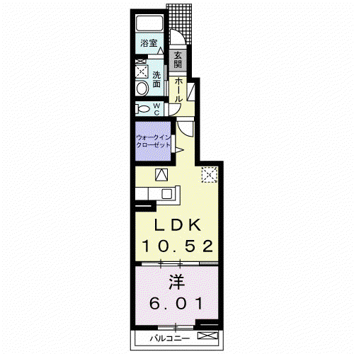 グレース コナ I(1LDK/1階)の間取り写真