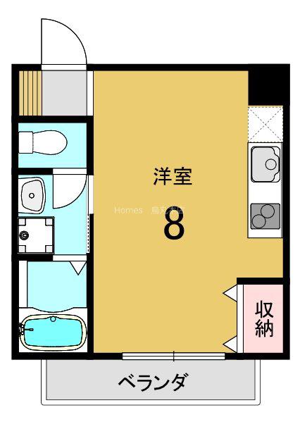 ブレッドガーデン(ワンルーム/3階)の間取り写真