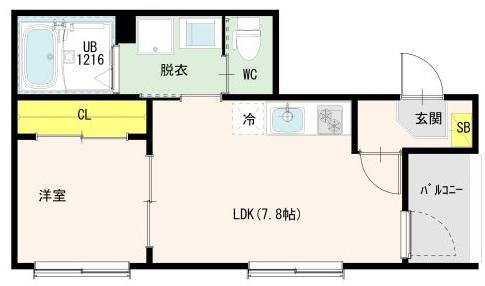 アルテアテラス池袋(1LDK/1階)の間取り写真