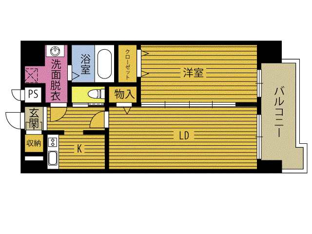 CONFORT NAGAHAMA(2K/10階)の間取り写真