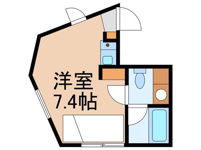HJ PLACE 新宿早稲田(ワンルーム/4階)の間取り写真