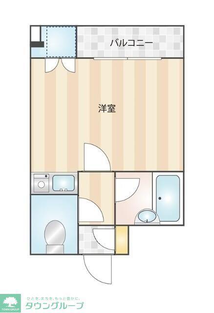 STARSTAGE(ワンルーム/1階)の間取り写真