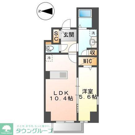 RIO GRANDE名駅(1LDK/3階)の間取り写真
