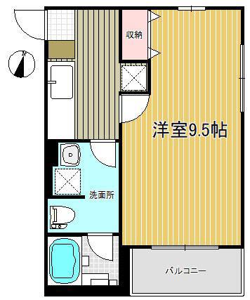 パールメゾン大宮(1K/3階)の間取り写真
