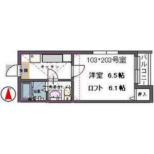 MYLIFEII(1K/2階)の間取り写真