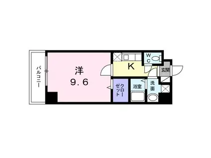 第7グリーンハイツ(1K/5階)の間取り写真