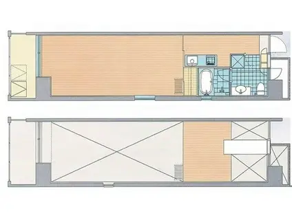 甲府レジデンス(1K/3階)の間取り写真