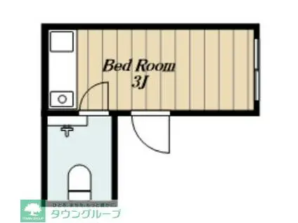 ユンハイツ(ワンルーム/1階)の間取り写真