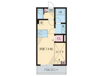 プチ・ハウス大久保(ワンルーム/2階)の間取り写真