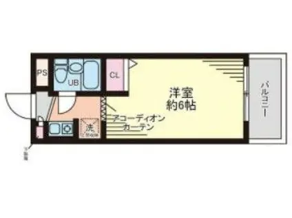 サカイ中野富士見町マンション(1K/3階)の間取り写真