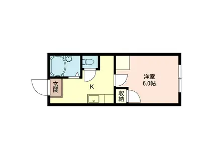 第一さくらコーポ(1K/1階)の間取り写真