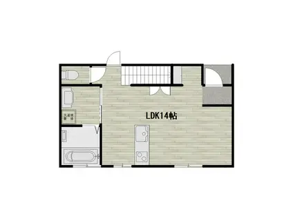 グランシティ富合I・II(3LDK/2階)の間取り写真