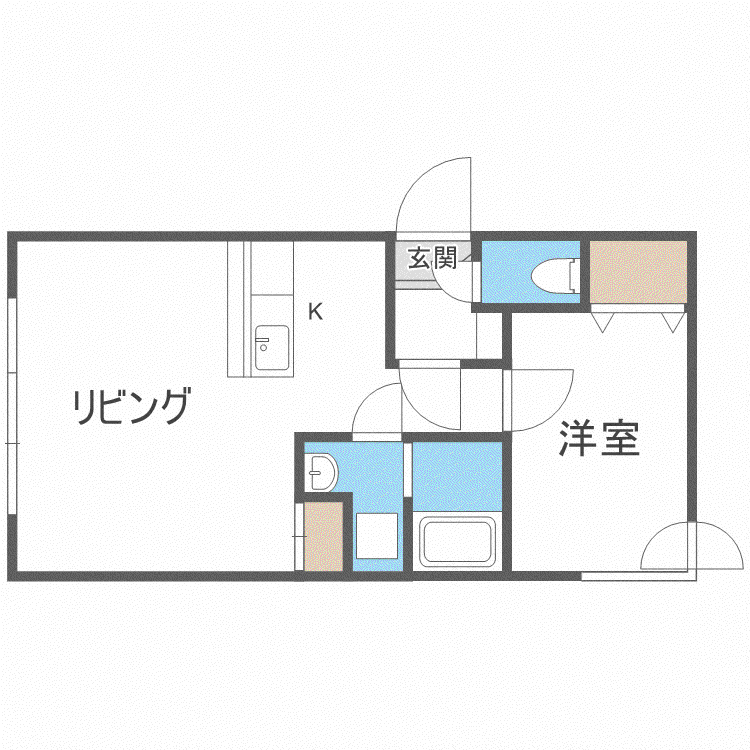DESIGN STAGE(1LDK/2階)の間取り写真