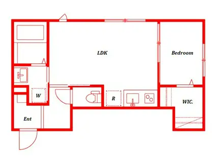 BJクレストI(1LDK/1階)の間取り写真