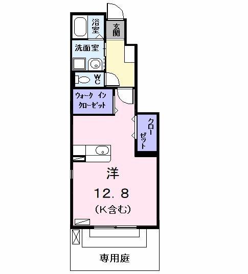 アビィーロード(ワンルーム/1階)の間取り写真