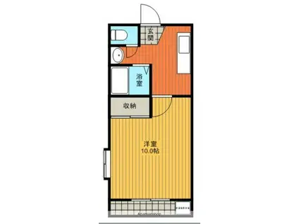 NA ROOMS(1DK/2階)の間取り写真