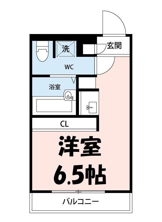 ダイレクトマンションNO1(ワンルーム/2階)の間取り写真