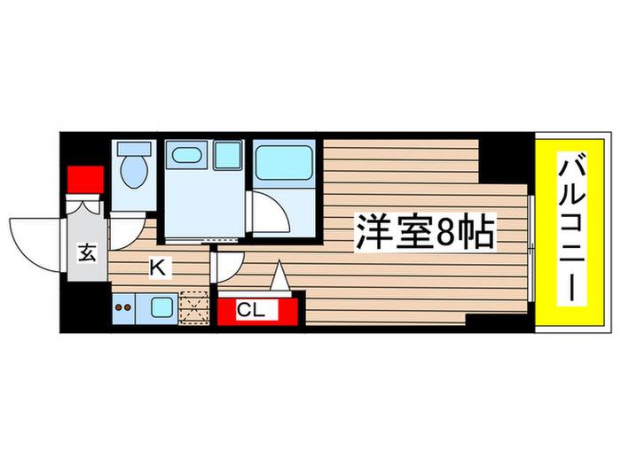 プレミアム大須(1K/11階)の間取り写真