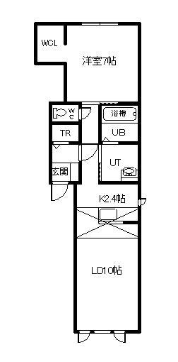エトワール(1LDK/2階)の間取り写真