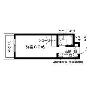ジョアメゾン大針(ワンルーム/2階)の間取り写真