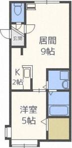 CENTRAL COURT(1LDK/3階)の間取り写真
