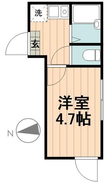 セリーズ西日暮里(1K/1階)の間取り写真
