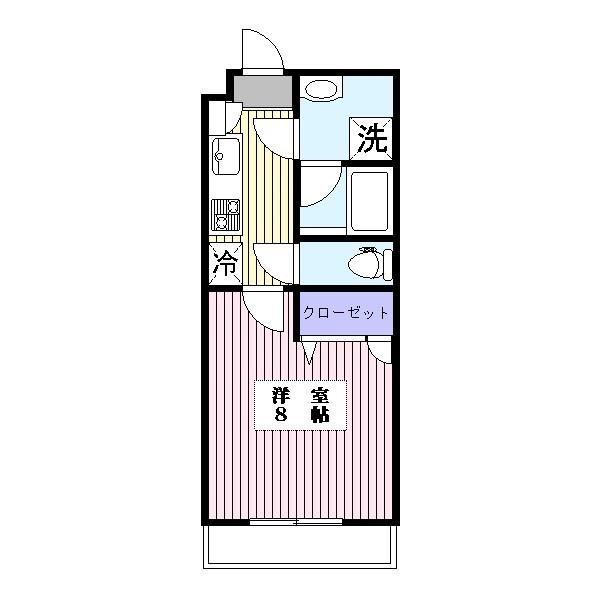 グレイス常盤(1K/1階)の間取り写真
