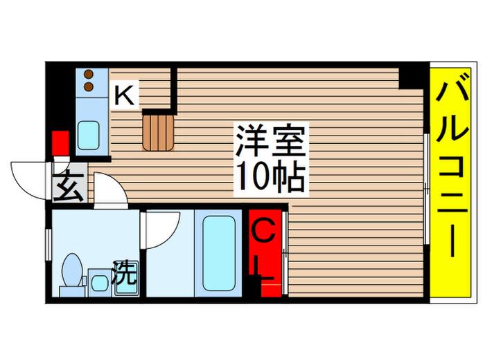 ダイワティアラ村上駅前II(1K/1階)の間取り写真