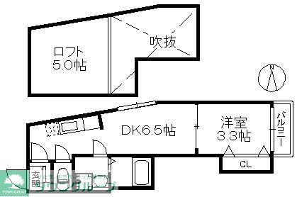 リバティー・JK 225(1DK/1階)の間取り写真