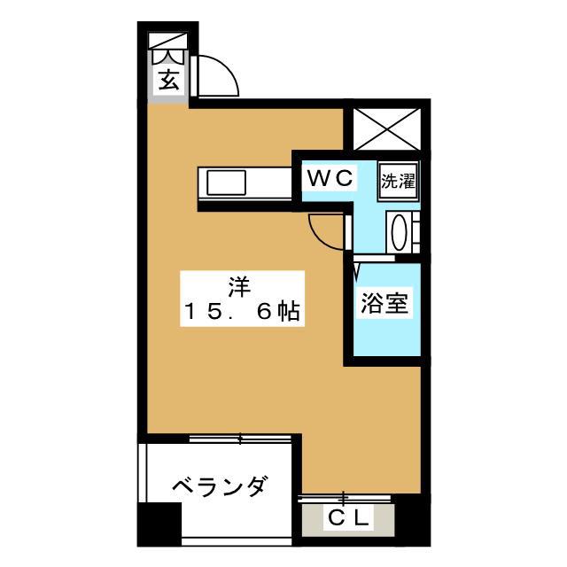 JMFレジデンス新横浜(ワンルーム/2階)の間取り写真