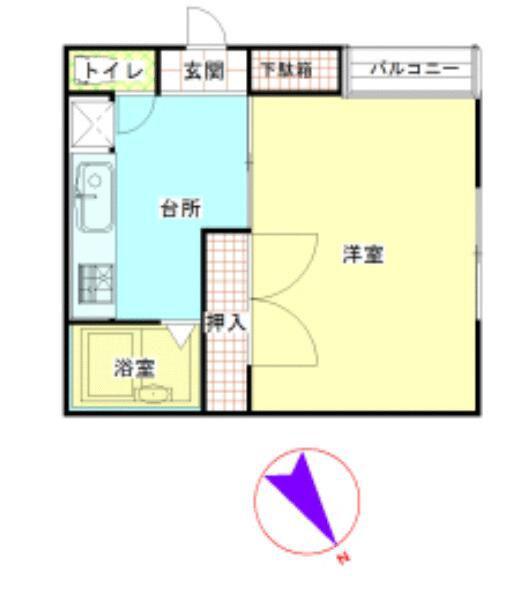 スターハイム十条(1K/3階)の間取り写真