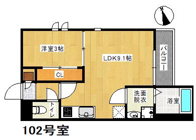 GRANDTIC NAO(1LDK/1階)の間取り写真