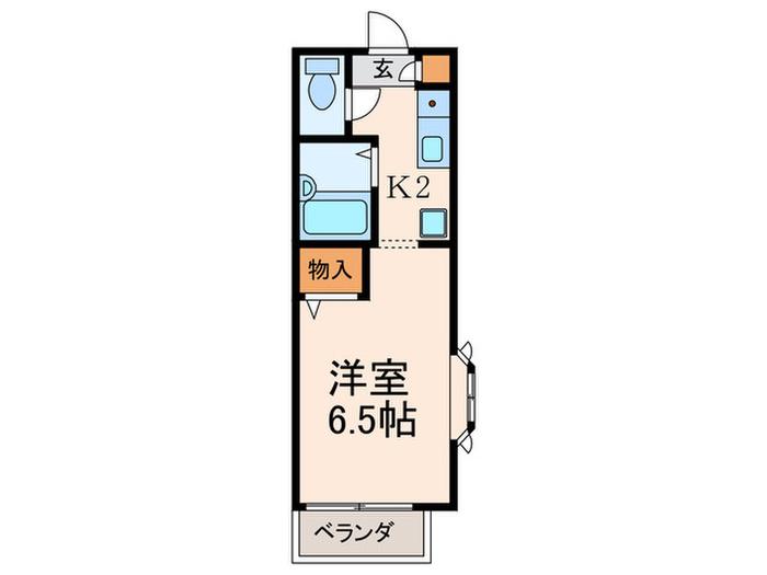 リバーサイドハウスFUJI(1K/1階)の間取り写真