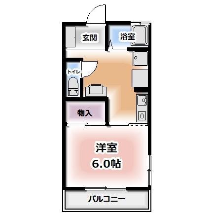 リエールハイツ(1K/1階)の間取り写真