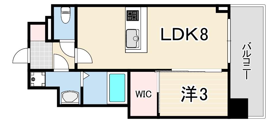 ワールドアイ神戸ハーバーランド3(1LDK/3階)の間取り写真