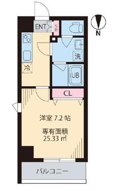COURT TAKETOKUIII(1K/3階)の間取り写真