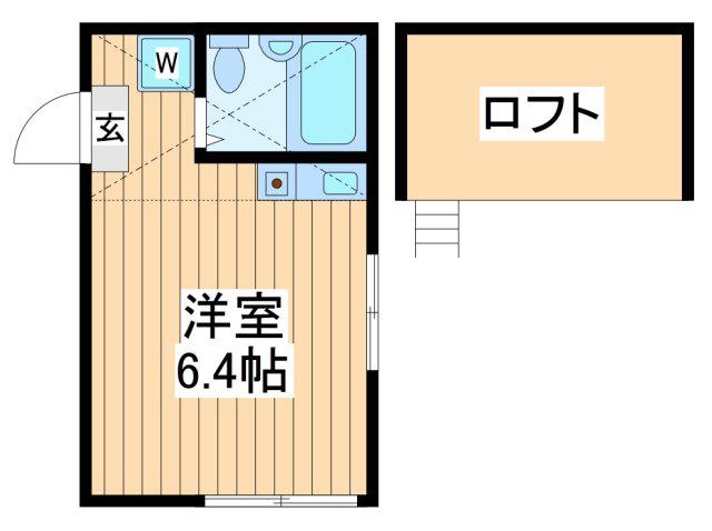 カーサフェリス8(ワンルーム/2階)の間取り写真