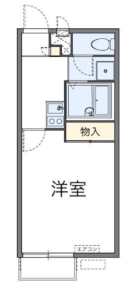 三田アパート(1K/2階)の間取り写真
