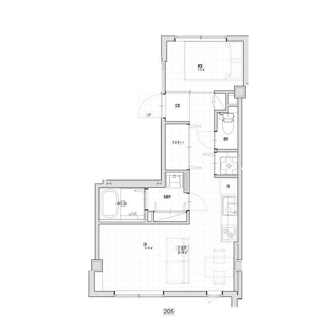 CASA SELVA(1LDK/2階)の間取り写真