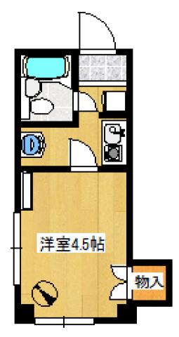 第三鷹取ビル(1K/3階)の間取り写真