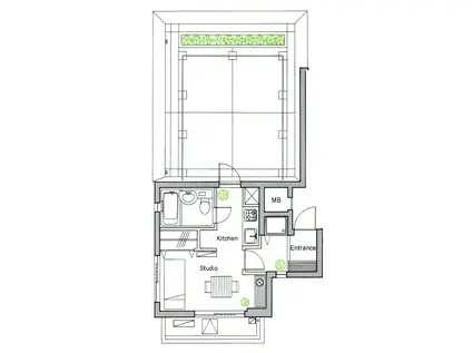 シティハウス西馬込(ワンルーム/4階)の間取り写真