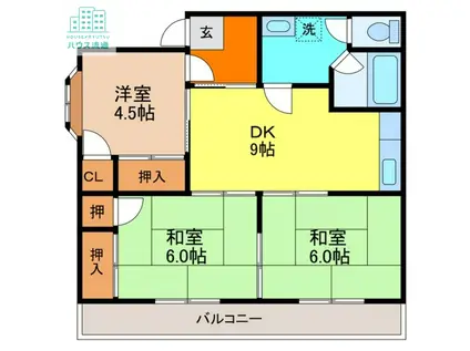 プレステージはしだ(3LDK/2階)の間取り写真